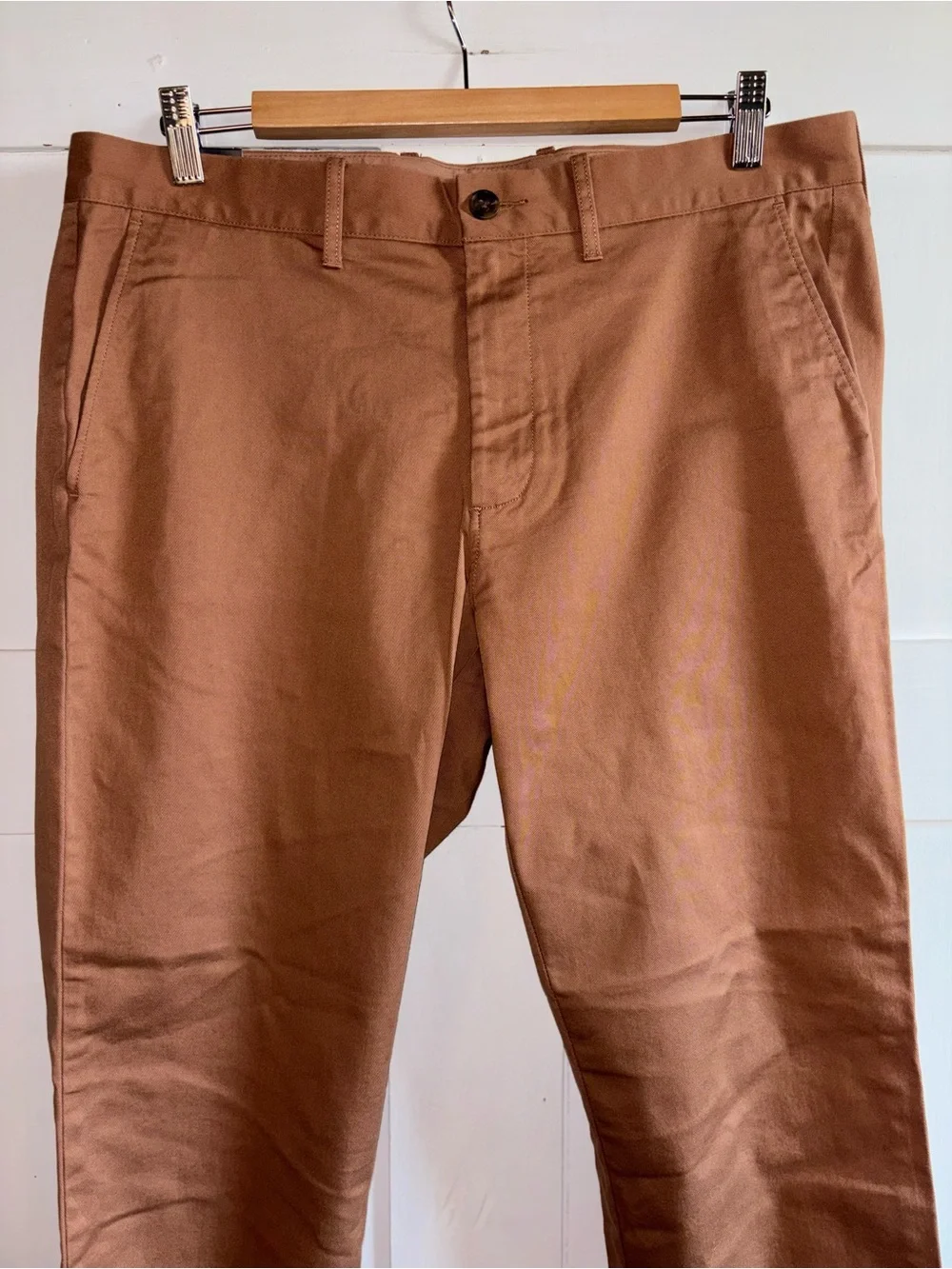 J. Crew Straight Chino Pants Tan Khaki Pants 34 Waist Dress Slacks